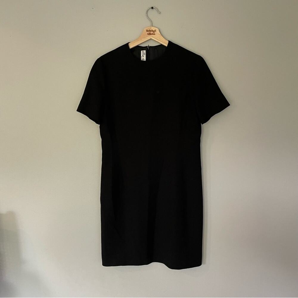 VTG Ilie Wacs Saks Fifth 1960s Classic Black Short Sleeve Dress SIZE 6 USA Made - Picture 11 of 12